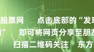 配资股票网 点击底部的“发现” 使用“扫一扫” 即可将网页分享至朋友圈 扫描二维码关注 东方财富官网微信 沪股通 深股通 港