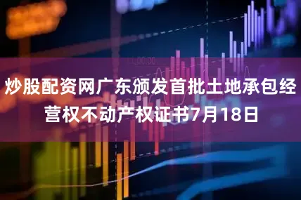 炒股配资网广东颁发首批土地承包经营权不动产权证书7月18日