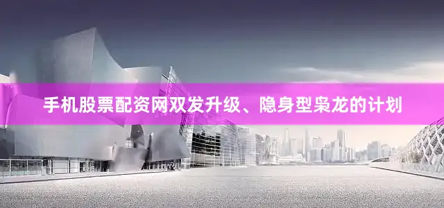 手机股票配资网双发升级、隐身型枭龙的计划